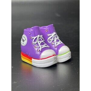 Rainbow High Shadow High Doll Shoes Purple High Tops Sole Toys Sneakers